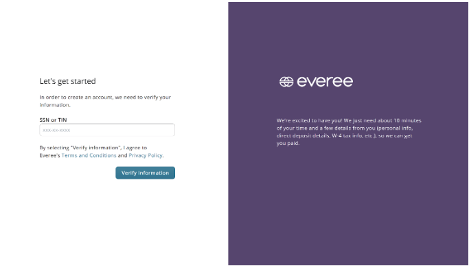 How do I sign up to use Everee at my employer