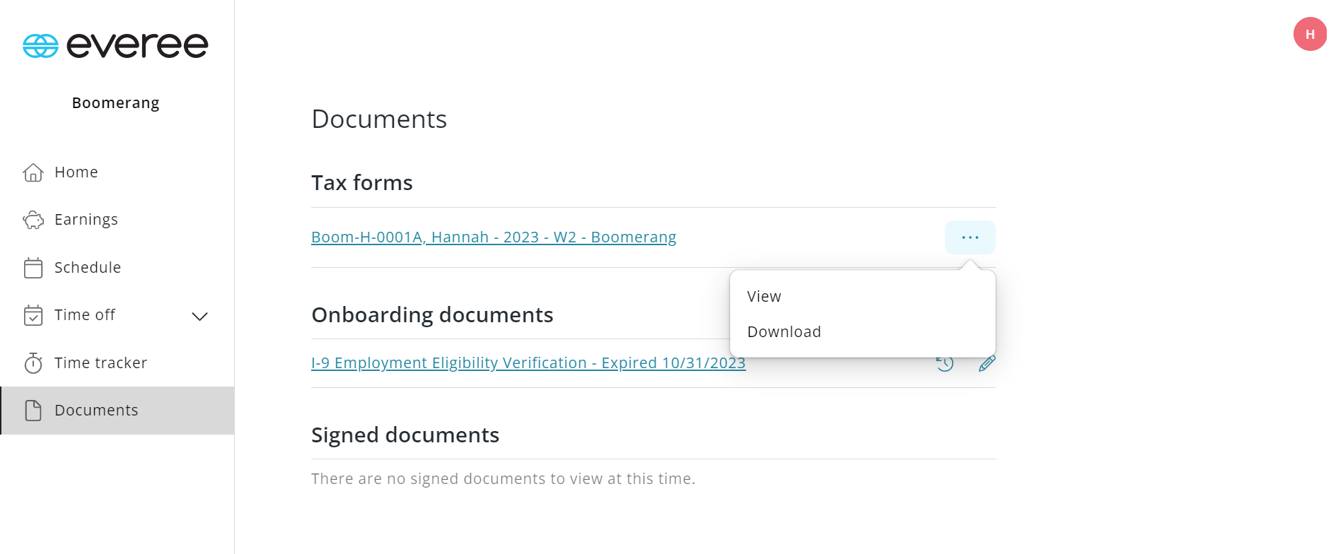 How to view and download your W2 & 1099 tax documents from Everee