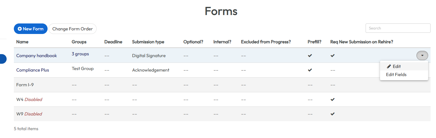 Onboarding+ Adding or Editing Instructions on a Form