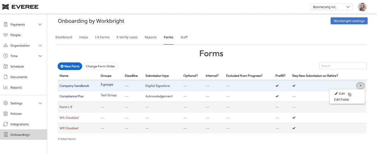 Onboarding+ Archiving and Deleting Forms