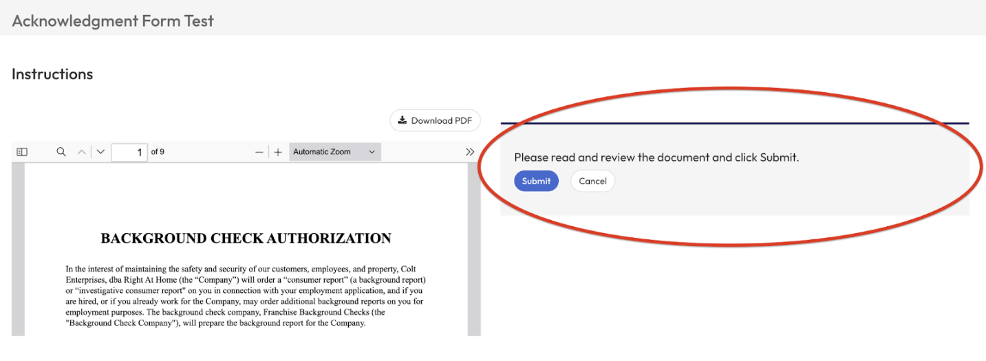Creating New Forms (3.1): A Read-Only Document