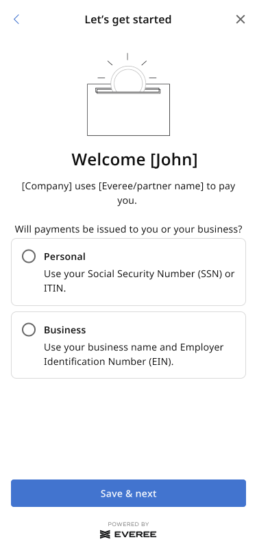 How to complete your Everee onboarding